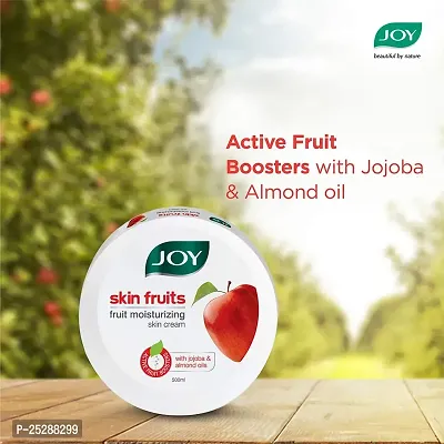 Joy Skin Fruits Moisturizing Skin Cream With Apple, Jojoba  Almond Oil (200ml) | Quick Absorbing  Non Sticky Moisturizer for Face, Hands  Body | For Healthy, Soft  Glowing Skin-thumb3