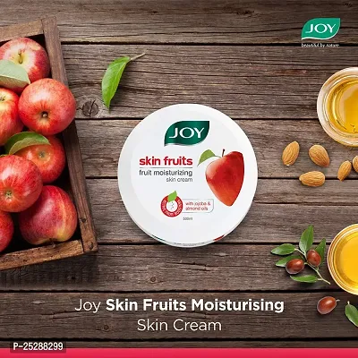 Joy Skin Fruits Moisturizing Skin Cream With Apple, Jojoba  Almond Oil (200ml) | Quick Absorbing  Non Sticky Moisturizer for Face, Hands  Body | For Healthy, Soft  Glowing Skin-thumb4