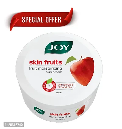 Joy Skin Fruits Moisturizing Skin Cream With Apple, Jojoba  Almond Oil (1KG) | Quick Absorbing  Non Sticky Moisturizer for Face, Hands  Body | For Healthy, Soft  Glowing Skin (PC OF 1)