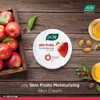 Joy Skin Fruits Moisturizing Skin Cream With Apple, Jojoba  Almond Oil (1KG) | Quick Absorbing  Non Sticky Moisturizer for Face, Hands  Body | For Healthy, Soft  Glowing Skin (PC OF 1)-thumb3