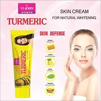 VI - JOHN Women's Turmeric Skin Cream, for skin Glowing brightening, Chemical free, Enriched with Goodness of Vitamin C and Haldi for Radiant Skin | VI - JOHN Best Herbal Face Cream | 30G (Pack of 12)-thumb2