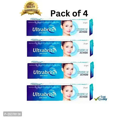 Ultrabrite skin care face cream | 25G | Boost your skin's glow |  Pimple Reduction | For Men And Women | PC OF 4