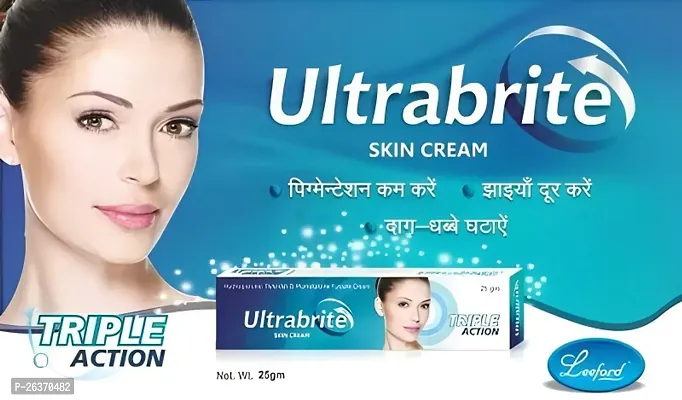 Ultrabrite triple action skin care face cream | 25G | Your Best Cream for Brightening Skin | Boost your skin's glow |  Pimple Reduction | Dermatologist-tested | For Men And Women | PC OF 5 |-thumb2