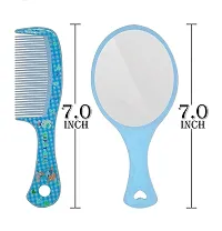 Hand Mirror with Comb Set for Women and Girls | Gift for Girls | Pack of 3 | Travel-Friendly Hand Mirror and Comb: A Must-Have Beauty Accessory for Girls-thumb4