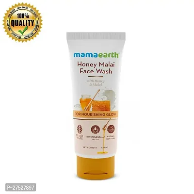 Mamaearth Honey Malai Face Wash with Honey  Malai For Nourishing Glow 100 ml