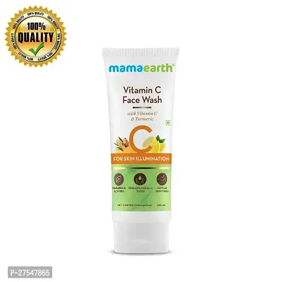 Mamaearth Vitamin C Face Wash with Vitamin C and Turmeric for Skin Illumination - 100ml-thumb0