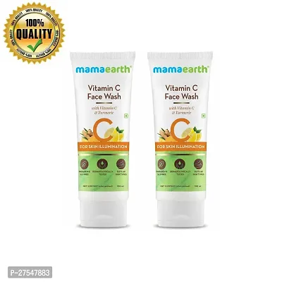 Mamaearth Vitamin C Face Wash with Vitamin C and Turmeric for Skin Illumination | 100ml |  | PC OF 2 |