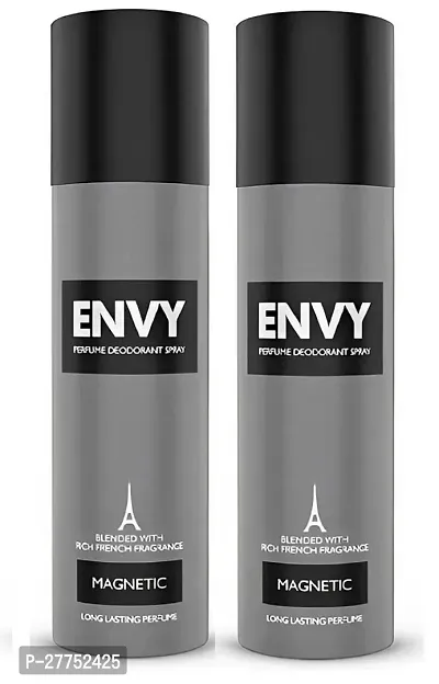 ENVY Magnetic Deodorant - 120ML | Long Lasting Deo Perfume Spray For Men | Power and Freshness Combined | Stay Fresh, Stay Confident: Envy Magnetic Deodorant | Best  Deodorant | PC OF 2 |