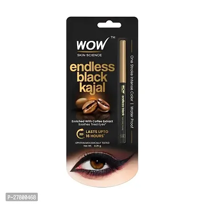 WOW Skin Science Endless Black Natural Kajal | Water Proof  Smudge Proof | Long Lasting Kajal Upto 16 long hours | No Parabens and Mineral Oils | Beauty at Its Best |-thumb0