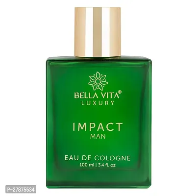 Bella Vita Luxury IMPACT MAN Eau De Cologne Perfume with Mandarin Orange, Patchouli, Cedar | Woody, Citrusy Long Lasting EDC Fragrance Scent for Men 100Ml |-thumb0