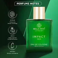 Bella Vita Luxury IMPACT MAN Eau De Cologne Perfume with Mandarin Orange, Patchouli, Cedar | Woody, Citrusy Long Lasting EDC Fragrance Scent for Men 100Ml |-thumb3