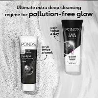 Pure Detox, Facewash, 100g, for Fresh, Glowing Skin, with Activated Charcoal, Daily Exfoliating  Brightening Cleanser PC OF 3-thumb2