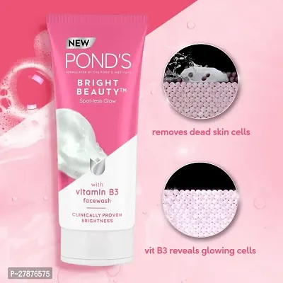 POND'S Bright Beauty Spotless Glow Facewash with Vitamin B3 100g | Gentle Daily Cleansing-thumb2