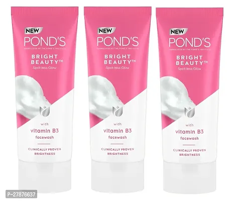 POND'S Bright Beauty Spotless Glow Facewash with Vitamin B3 100g Beauty in Every Wash PC OF 3-thumb0