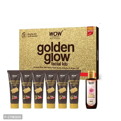 WOW Skin Science Gold Facial Kit For Glowing Skin Salon Like Facial At Home | Brightens Dull Skin | Tightens  Refines Skin | 85ml