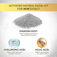 WOW Skin Science Diamond Facial Kit For Polished Skin | Made With Activated Naturals | Salon Like Facial At Home | For Radiant Skin | 85ml  | Unlock Your Skin's Glow | PC OF 2 |-thumb1