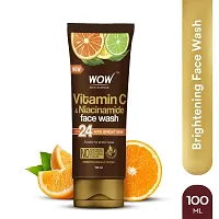 WOW SKIN SCIENCE Vitamin C  Niacinamide | For Brighter Glow | For All Skin Types Face Wash 50ml |  Face Wash for Women  Men | Glowing Bright Skin Awaits | PC OF 3 |-thumb1