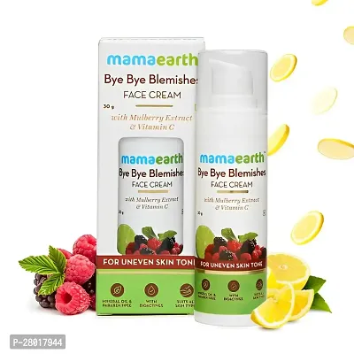 Mamaearth Bye Bye Blemishes Face Cream, For Pigmentation  Blemish Removal, With Mulberry Extract  Vitamin C | 30ml | Embrace Smooth and Clear Skin  | Renew and Refresh Your Skin |-thumb0