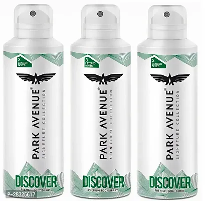 Park Avenue Discover Signature Collection Deodorant for Men - 150ml - Pack Of 3-thumb0