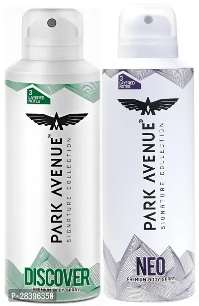 Park Avenue Discover Neo Signature Collection Deodorant for Men 150ml Each (Pack of 2)-thumb0