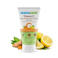 Mamaearth Vitamin C Glowing Skin Combo (Vitamin C - Face Wash 100ml  with Face cream 80g)-thumb1