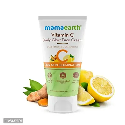 Mamaearth Vitamin C Glowing Skin Combo (Vitamin C - Face Wash 100ml  with Face cream 80g)-thumb2