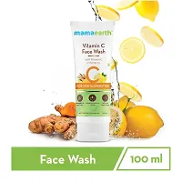 Mamaearth Vitamin C Glowing Skin Combo (Vitamin C - Face Wash 100ml  with Face cream 80g)-thumb2