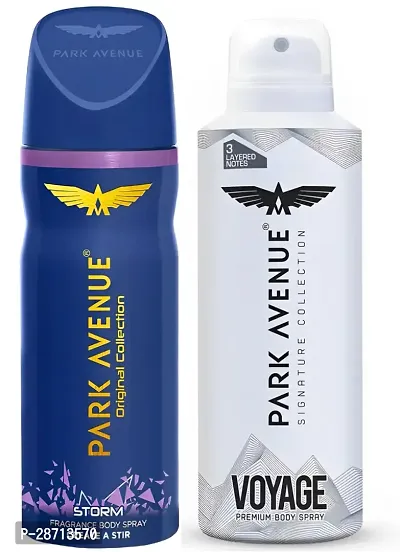 Park Avenue  Signature and Original  Collection Deodorant for Men150ml Each (Pack of 2)-thumb0