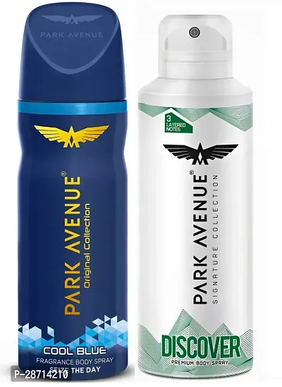 Park Avenue  Signature and Original  Collection Deodorant for Men150ml Each (Pack of 2)-thumb0