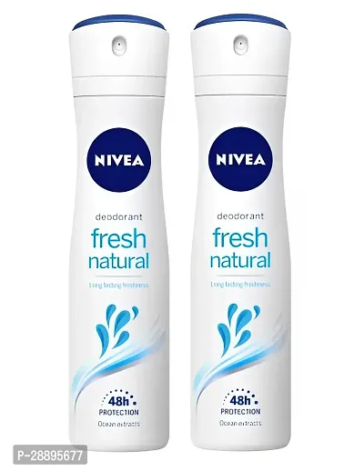 NIVEA Women Fresh Natural Deodorant, 150ml |  Long Lasting Freshness  48h Protection | Pack  OF 2 |-thumb0