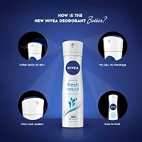 NIVEA Women Fresh Natural Deodorant, 150ml |  Long Lasting Freshness  48h Protection | Pack  OF 2 |-thumb1