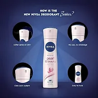NIVEA Pearl and Beauty Deodorant 48Hours long-lasting freshness , 150ml | Pack of 1 |-thumb1