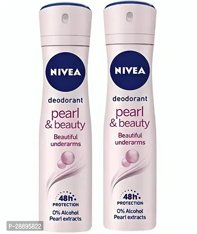 NIVEA Pearl and Beauty Deodorant 48Hourslong-lasting freshness, 150ml (Pack OF 2 )-thumb0