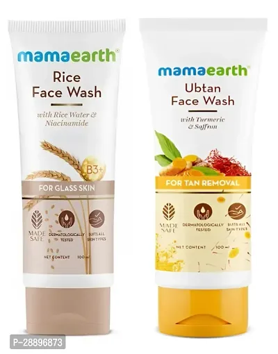 Mamaearth  Rice  and Ubtan Face Wash Combo 100ml |  | Pack of 2 |