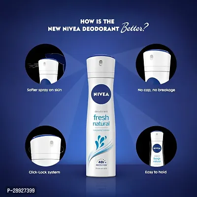 NIVEA Women deo longlasting freshness  for women with two flavor combo pack  Deodorant Spray (300 ml, Pack of 2)-thumb3