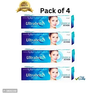 Ultrabright Triple Action Skin Care Cream : Radiant Glow, Hydration,  Anti-Aging  25 G Pack Of 4-thumb0