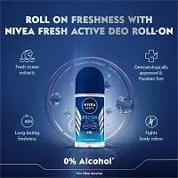 MEN Fresh Active 50ml Deo Roll On | With Fresh Ocean Extracts| 48 H Freshness | PC OF 1 |-thumb2