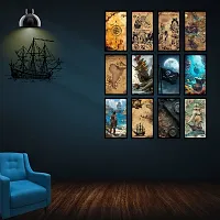 Pirate Art High Quality Glossy Wall Posters | Wallpapers (300 GSM) | (A4 Size) (8 x 12 inch) (Pack of Posters 12)-thumb4