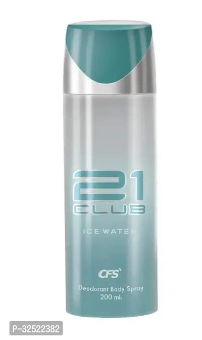 CFS 21 Club Ice Water Deodorant Spray for Men - Long-Lasting All-Day  Fresh Fragrance  ( 200ml)