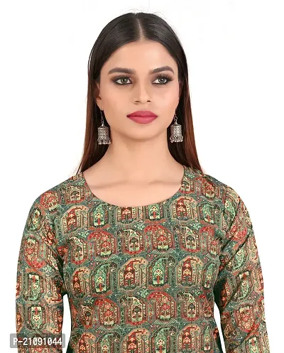 Stylish Multicoloured Crepe Stitched Kurta For Women-thumb5