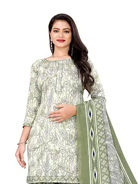 Elegant Multicoloured Cotton Floral Print Dress Material with Dupatta For Women Combo Of 2-thumb1