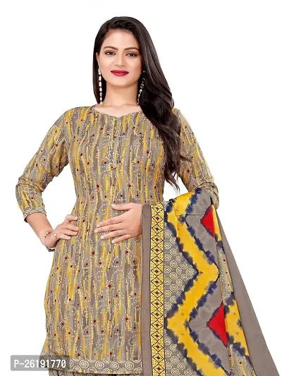 Elegant Multicoloured Cotton Floral Print Dress Material with Dupatta For Women Combo Of 2-thumb2