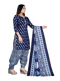 Stylish Cotton Printed Unstitched Dress Material For Women-thumb2