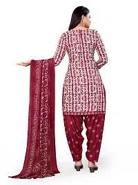 Elegant Crepe Printed Dress Material with Dupatta For Women- Pack Of 2-thumb2