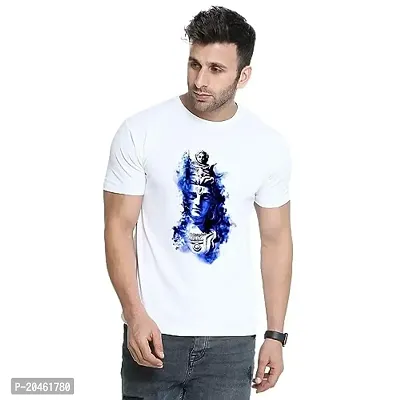 printcorners Shiv JI White T-Shirt-thumb0