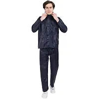 Men Blue Solid Rain Suit-thumb4