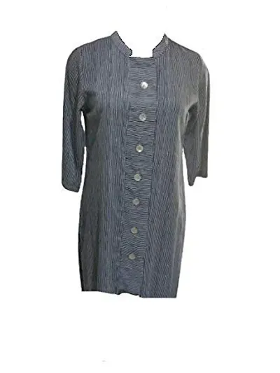 Stylish Cotton Straight Solid Kurta Kurti