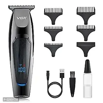 Men's Professional Rechargeable LED Display Hair Clippers Beard Trimmer-thumb0