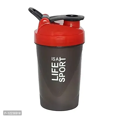 Life is A Sport Shaker Bottle/Protein Shaker/Sipper Bottle/Gym and Water Bottle (Red), 500ml (Pack of 1)-thumb0