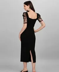 StylishBlack Lycra Dresse For Women-thumb1